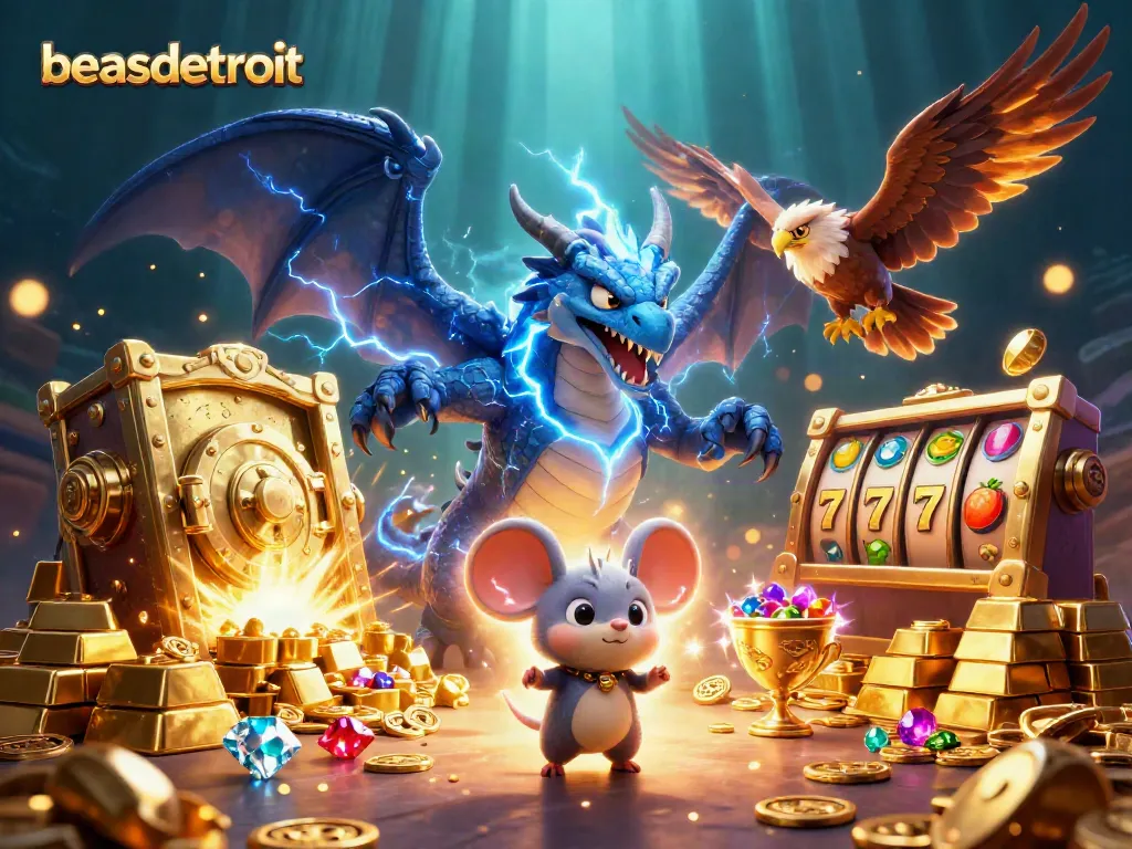 Experience thrilling gameplay at beasdetroit with vibrant slot reels and dazzling treasures bursting forth.